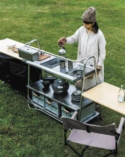 Snow Peak Stainless Kitchen Table – Modular Outdoor Campsite Cooking & Storage Station -Snow Peak Shop 1 7e876085 c5bb 433c 9a72 569213484746