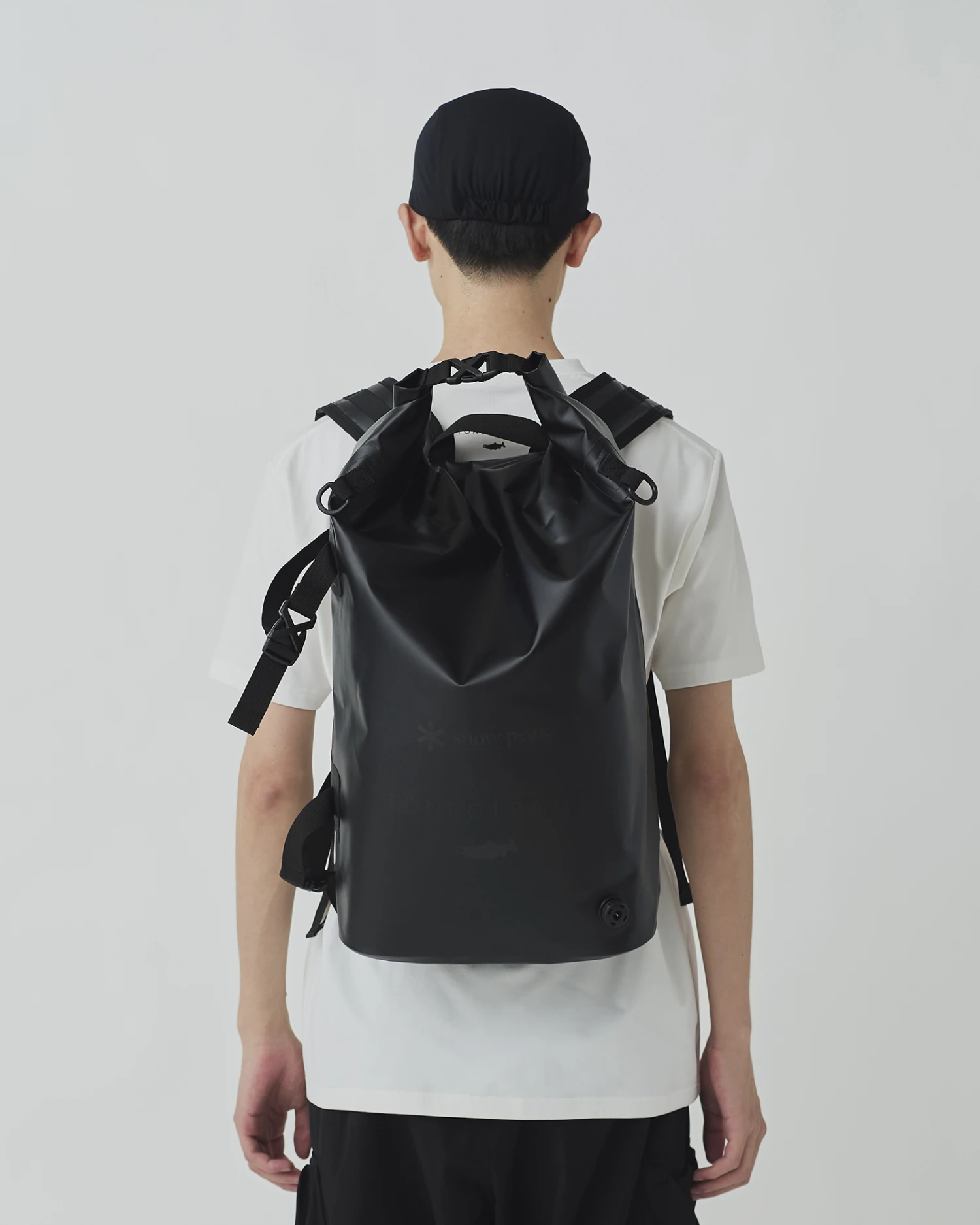 Snow Peak x Toned Trout Guide Dry Pack 30L – Black Waterproof Rolltop Backpack 10 Snow Peak x Toned Trout Guide Dry Pack 30L – Black Waterproof Rolltop Backpack - Image 8