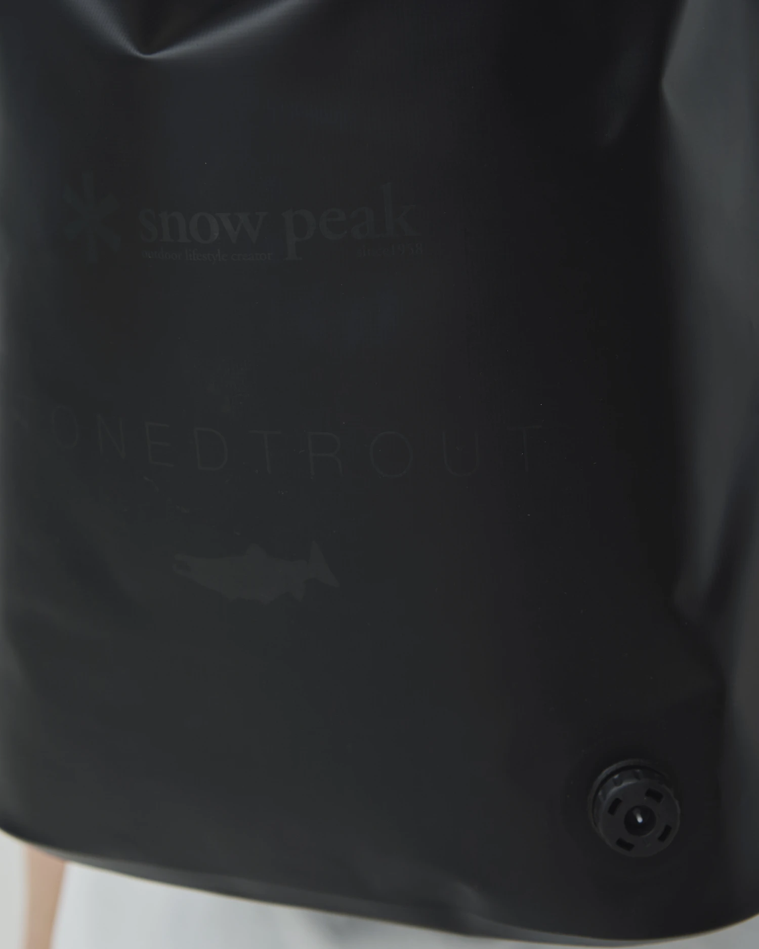 Snow Peak x Toned Trout Guide Dry Pack 30L – Black Waterproof Rolltop Backpack 6 Snow Peak x Toned Trout Guide Dry Pack 30L – Black Waterproof Rolltop Backpack - Image 4