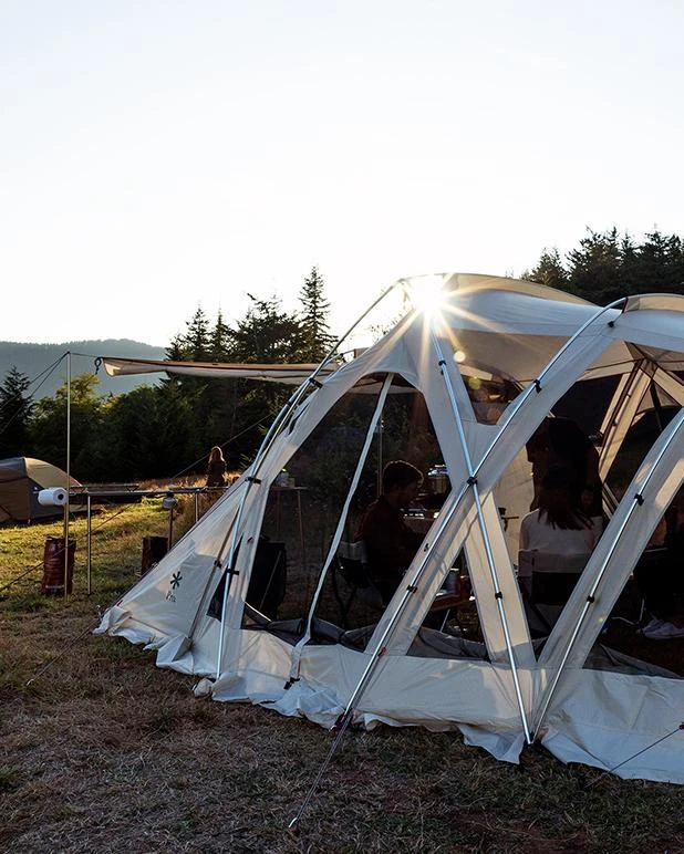 Snow Peak Living Shell Long Pro. Ivory - Modular High-Performance Large Group Camping Shelter 5 Snow Peak Living Shell Long Pro. Ivory - Modular High-Performance Large Group Camping Shelter - Image 3