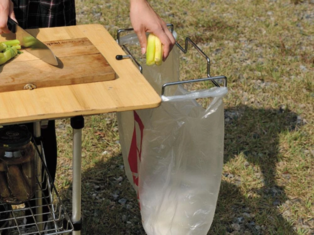 Snow Peak Stainless Steel Garbage Frame – IGT Compatible Portable Trash Bag Holder 4 Snow Peak Stainless Steel Garbage Frame – IGT Compatible Portable Trash Bag Holder - Image 2