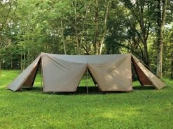 Snow Peak Land Station Sand-Tone Ivory - 8-Person Modular Group Tarp Shelter -Snow Peak Shop 5 da2fc4bf be48 4637 9d8e 42bd805822c5