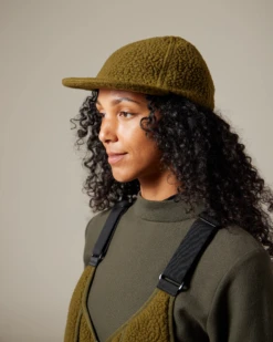 Thermal Boa Fleece Cap Charcoal Black - Polartec Thermal Pro Short Brim 6-Panel Hat -Snow Peak Shop AC 23AU009 1