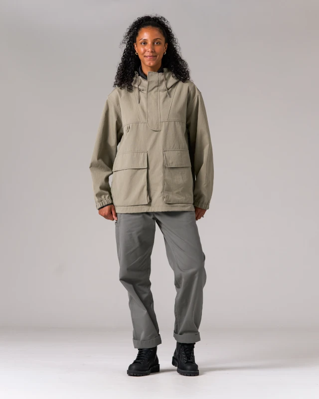 Takibi Ripstop Anorak – Fire-Resistant Aramid Cotton Technical Pullover Jacket 6 Takibi Ripstop Anorak – Fire-Resistant Aramid Cotton Technical Pullover Jacket - Image 4