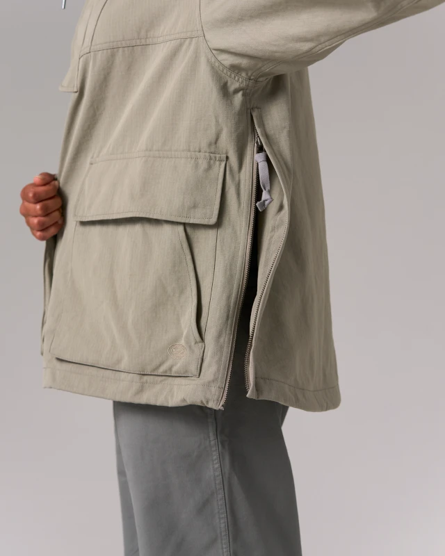 Takibi Ripstop Anorak – Fire-Resistant Aramid Cotton Technical Pullover Jacket 11 Takibi Ripstop Anorak – Fire-Resistant Aramid Cotton Technical Pullover Jacket - Image 9