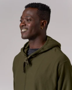 Snow Peak Takibi Sweatshirt Zip Up Hoodie in Black - Fire-Resistant Camp Fleece -Snow Peak Shop AW24 SW 24AU015 SW 24AU102 PA 24AU007 0565