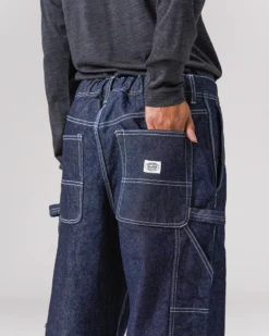 Recycled Cotton Denim Wide Pants – Heavy-weight Utility Workwear Fit -Snow Peak Shop AW24 SW 24AU201 PA 24AU201 0501 png