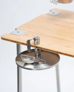 Snow Peak TTA Side Tray – Stainless Modular IGT Rotating Series Table Accessory -Snow Peak Shop CK 304 20230125 SP M4 08740