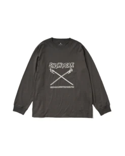 Snow Peak Solid & Delta Stake Graphic Long Sleeve T-Shirt - Festival Limited Edition -Snow Peak Shop EC TS 24AU001