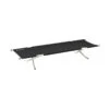Snow Peak High Tension Cot - Festival Edition Black Aluminum Folding Camping Bed