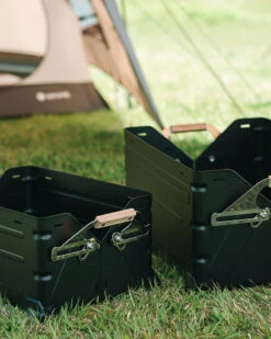 Snow Peak Festival: Stacking Shelf Container 50 In Black -Snow Peak Shop FES 037 BK 20230511 SP M4 05373