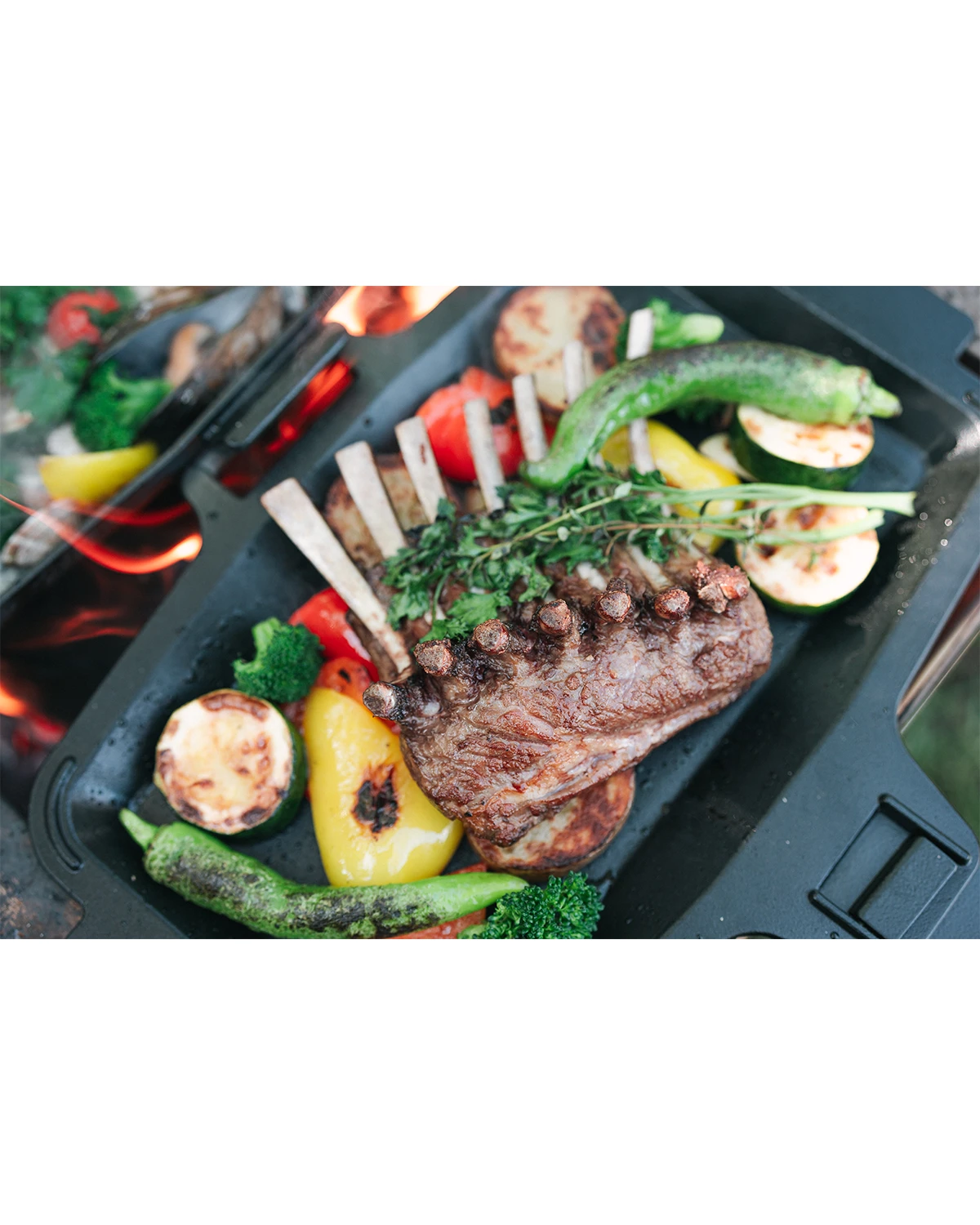 Snow Peak Cast Iron Sandwich Skillet – Modular Dual-Surface Press with Removable Handles 18 Snow Peak Cast Iron Sandwich Skillet – Modular Dual-Surface Press with Removable Handles - Image 16