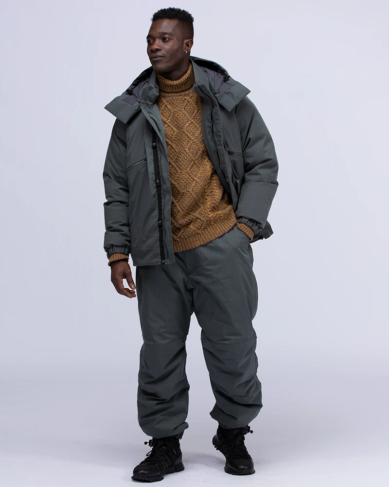 Fire-Resistant 2 Layer Down Jacket – Waterproof Recycled Ripstop Hooded Parka 15 Fire-Resistant 2 Layer Down Jacket – Waterproof Recycled Ripstop Hooded Parka - Image 13