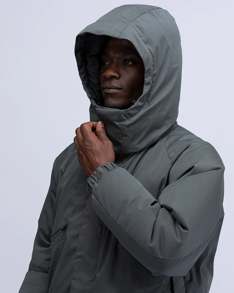 Fire-Resistant 2 Layer Down Jacket – Waterproof Recycled Ripstop Hooded Parka 10 Fire-Resistant 2 Layer Down Jacket – Waterproof Recycled Ripstop Hooded Parka - Image 8