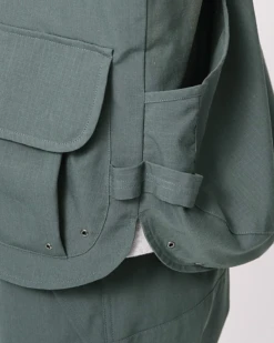 Takibi Fire-Resistant Utility Vest - Aramid Cotton Oversized Camping Gear -Snow Peak Shop JK 22AU102 alt 06