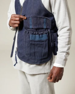 Takibi Denim Vest 13 Takibi Denim Vest -Snow Peak Shop JK 23AU107 4