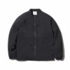 Recycled Polyester Poplin Full-Zip Jacket – Matte Black Wrinkled Finish Active Shell -Snow Peak Shop JK 23SU018 Black hero 01