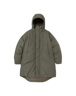 FR 2L Down Coat - Fire-Resistant Recycled Ripstop Insulated Long Parka -Snow Peak Shop JK 24AU002 Foliage P 1 png