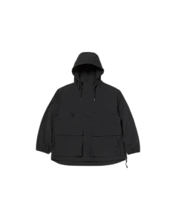 Takibi Ripstop Anorak – Fire-Resistant Aramid Cotton Technical Pullover Jacket 15 Takibi Ripstop Anorak – Fire-Resistant Aramid Cotton Technical Pullover Jacket -Snow Peak Shop JK 24AU105 Black P 1 png