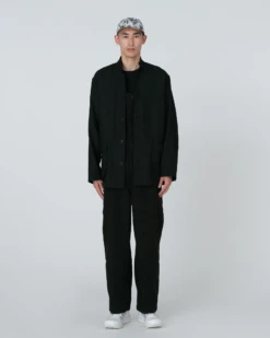 Hybrid Wool Utility Jacket - Vintage Texture Lightweight Oversized Button-Up 24 Hybrid Wool Utility Jacket - Vintage Texture Lightweight Oversized Button-Up -Snow Peak Shop JK 25SU103 0506 3012 jpg