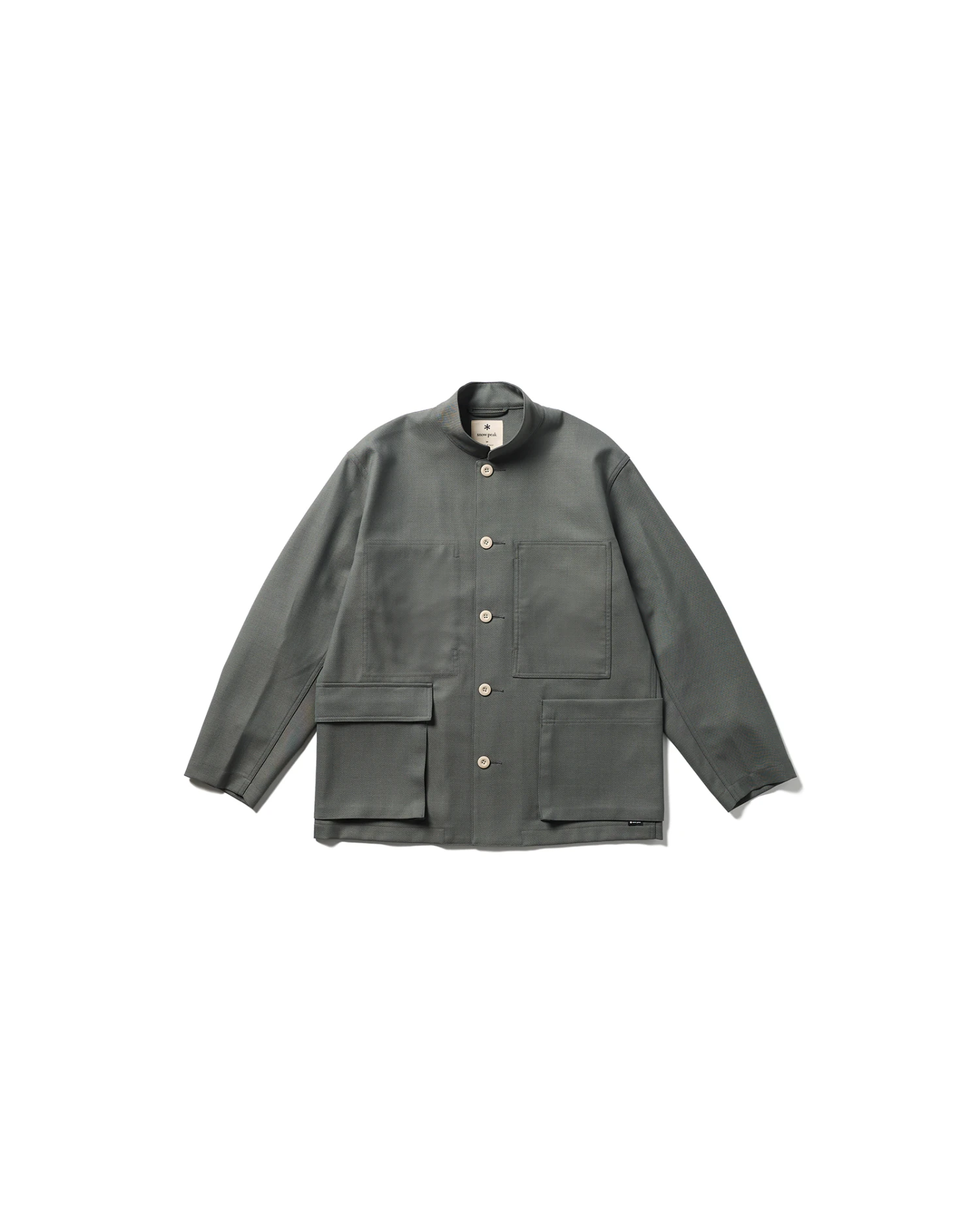Hybrid Wool Utility Jacket - Vintage Texture Lightweight Oversized Button-Up 3 Hybrid Wool Utility Jacket - Vintage Texture Lightweight Oversized Button-Up