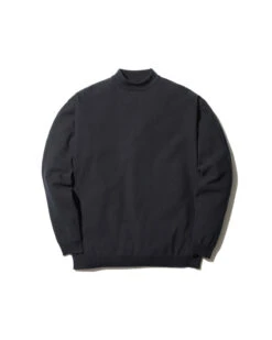 Cotton Polyester Knit Mockneck Long Sleeve - Textured Quick-Dry Loose Fit Pullover -Snow Peak Shop KN 22AU003 hero 01