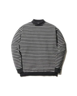 Cotton Polyester Knit Mockneck Long Sleeve