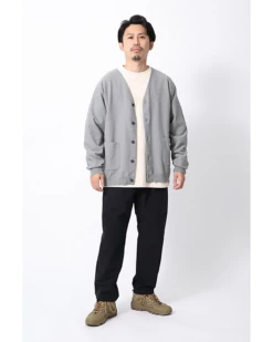Cotton Polyester Knit Cardigan -Snow Peak Shop KN 22AU004 alt 03