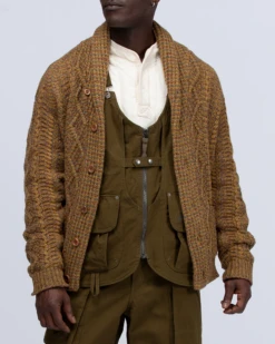 Alpaca Knit Cardigan -Snow Peak Shop KN 22AU201 Hero 04