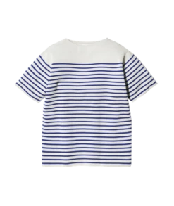 Cotton Nylon Boat Neck Pullover - Heavy-Weight Sweat-Wicking Relaxed Fit Top 14 Cotton Nylon Boat Neck Pullover - Heavy-Weight Sweat-Wicking Relaxed Fit Top -Snow Peak Shop KN 23SU002 EcruxBlue hero 01