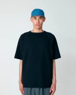 Co/Pe Knit UV-Blocking Raglan Pullover – Technical Oversized Short Sleeve Top -Snow Peak Shop KN 25SU0030506 1457 jpg