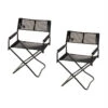 Snow Peak Mesh Folding Chair Set 2 Snow Peak Mesh Folding Chair Set -Snow Peak Shop LV 077M BKSET hero 01