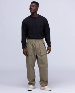 Takibi Over Pants in Olive - Fire-Resistant Ripstop Utility Pants 22 Takibi Over Pants in Olive - Fire-Resistant Ripstop Utility Pants -Snow Peak Shop PA 22AU101 alt 07