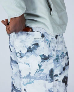 Printed Quick Dry Shorts – Marbled Grey Textured Crepe Relaxed Fit Bottoms 15 Printed Quick Dry Shorts – Marbled Grey Textured Crepe Relaxed Fit Bottoms -Snow Peak Shop PA 22SU016 alt 05