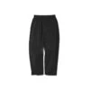 Black Polyester Light Poplin Pants – Antibacterial Crepe Texture Straight Leg Trousers -Snow Peak Shop PA 22SU018 Bk hero 01