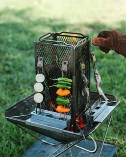 Snow Peak Takibi Hearth Starter Set – Vertical Skewer Grilling Attachment for Pack & Carry Fireplace 23 Snow Peak Takibi Hearth Starter Set – Vertical Skewer Grilling Attachment for Pack & Carry Fireplace -Snow Peak Shop SET 060EK 1