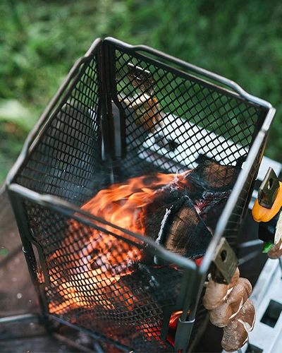 Snow Peak Takibi Hearth Starter Set – Vertical Skewer Grilling Attachment for Pack & Carry Fireplace 11 Snow Peak Takibi Hearth Starter Set – Vertical Skewer Grilling Attachment for Pack & Carry Fireplace - Image 9