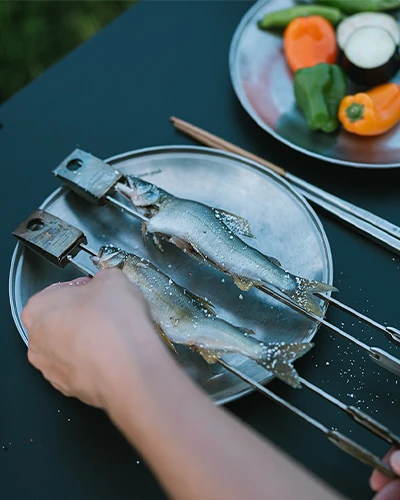 Snow Peak Takibi Hearth Starter Set – Vertical Skewer Grilling Attachment for Pack & Carry Fireplace 12 Snow Peak Takibi Hearth Starter Set – Vertical Skewer Grilling Attachment for Pack & Carry Fireplace - Image 10