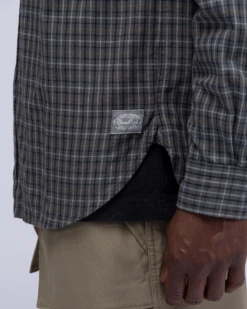 Cotton Check Button Down Shirt -Snow Peak Shop SH 22AU201 alt 02