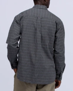 Cotton Check Button Down Shirt -Snow Peak Shop SH 22AU201 alt 04