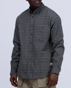 Cotton Check Button Down Shirt -Snow Peak Shop SH 22AU201 alt 05