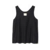 Hand-Woven Cotton Silk Tank Top -Snow Peak Shop SH 22SU303 bk hero 01