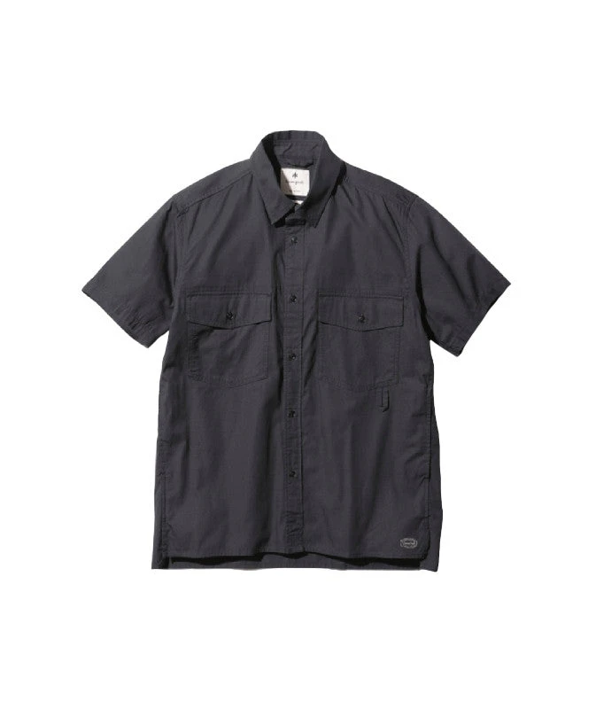 Takibi Light Ripstop Short Sleeve Shirt in Charcoal - Flame-Resistant Cotton Ripstop Button-Up 4 Takibi Light Ripstop Short Sleeve Shirt in Charcoal - Flame-Resistant Cotton Ripstop Button-Up - Image 2