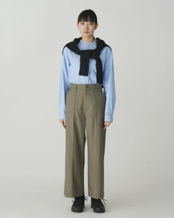 Organic Cotton OX Stand Collar Shirt in Light Blue – Sustainable Button-Front Oxford Shirt 17 Organic Cotton OX Stand Collar Shirt in Light Blue – Sustainable Button-Front Oxford Shirt -Snow Peak Shop SH 24AU402 20231212 snowpeak 00186 jpg