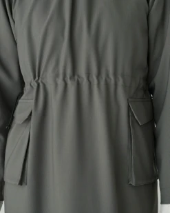 Hybrid Wool Long-Sleeved Utility Dress – Adjustable Drawcord Performance Fit -Snow Peak Shop SH 24AW002 20231212 snowpeak 00573 jpg