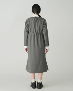 Hybrid Wool Long-Sleeved Utility Dress – Adjustable Drawcord Performance Fit -Snow Peak Shop SH 24AW002 20231212 snowpeak 00579 jpg