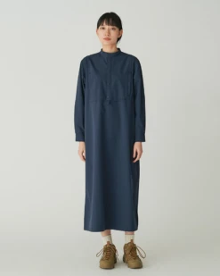RW Transit Water-Repellent Long Utility Shirt Dress – Snap Closure & Utility Loop -Snow Peak Shop SH 24AW003 20231212 snowpeak 00912 jpg