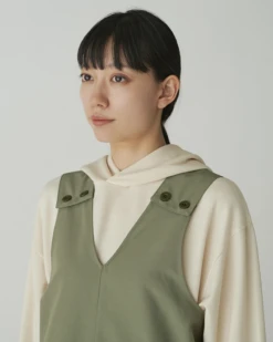 Pe/Co Weather Dress – Recycled Polyester Cotton Blend Outdoor Sleeveless Full-Length Dress -Snow Peak Shop SH 24AW101 20231212 snowpeak 00705 jpg