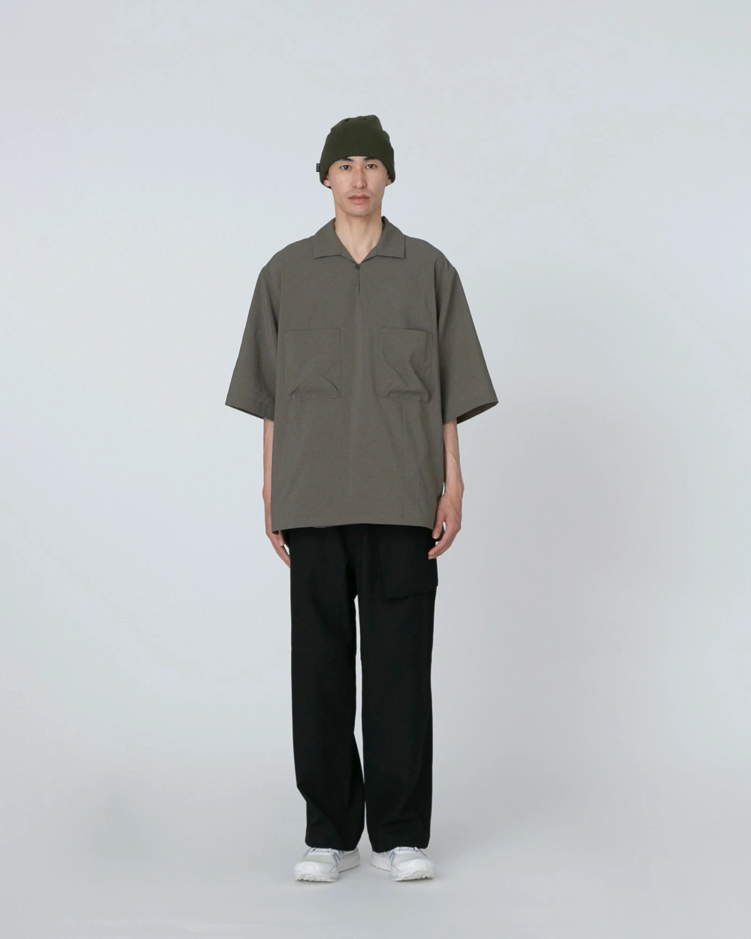 Pe Light Poplin Shirt - Antibacterial Breathable Crepe Texture Oversized Short Sleeve Button-Up 4 Pe Light Poplin Shirt - Antibacterial Breathable Crepe Texture Oversized Short Sleeve Button-Up - Image 2