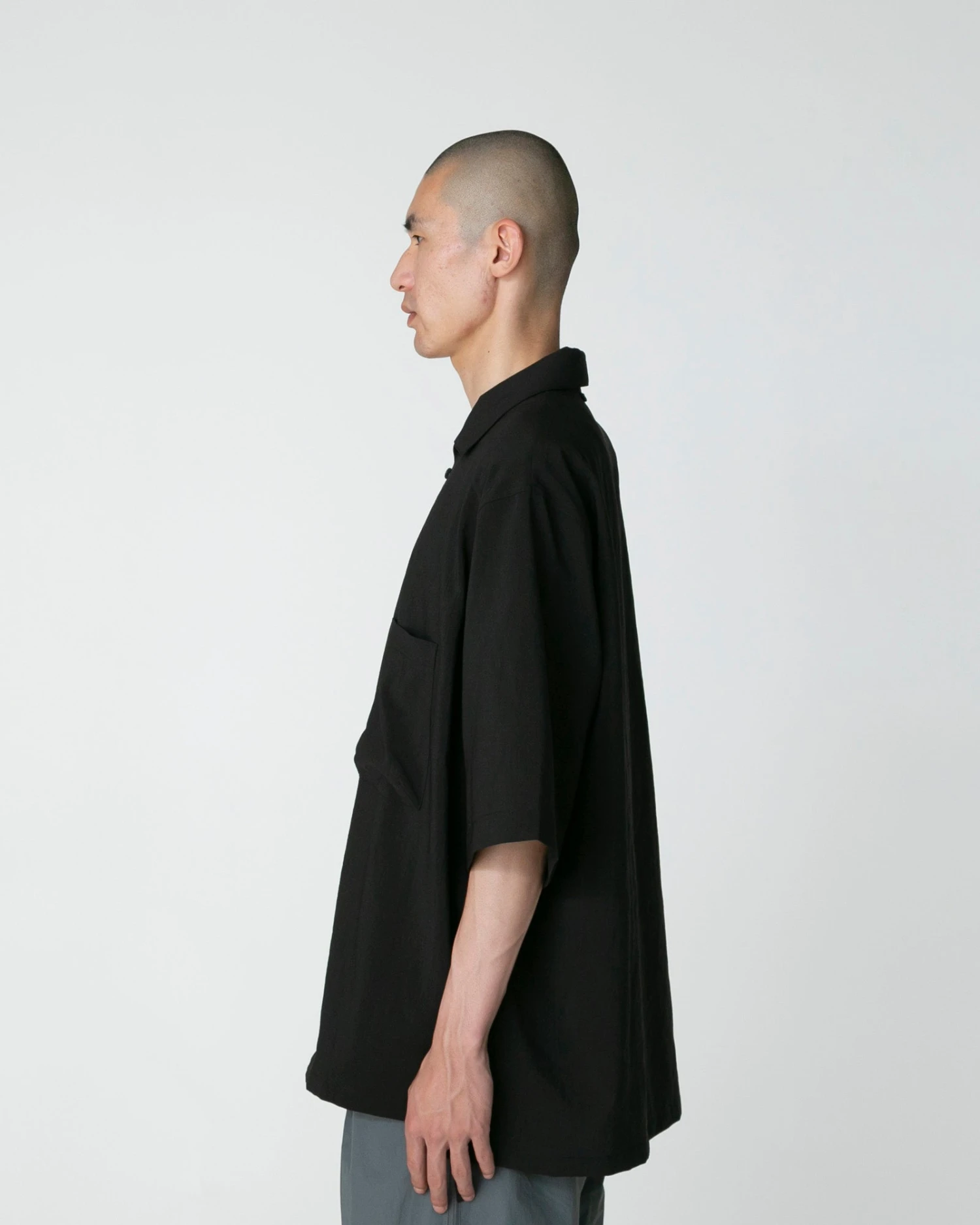 Pe Light Poplin Shirt - Antibacterial Breathable Crepe Texture Oversized Short Sleeve Button-Up 9 Pe Light Poplin Shirt - Antibacterial Breathable Crepe Texture Oversized Short Sleeve Button-Up - Image 7